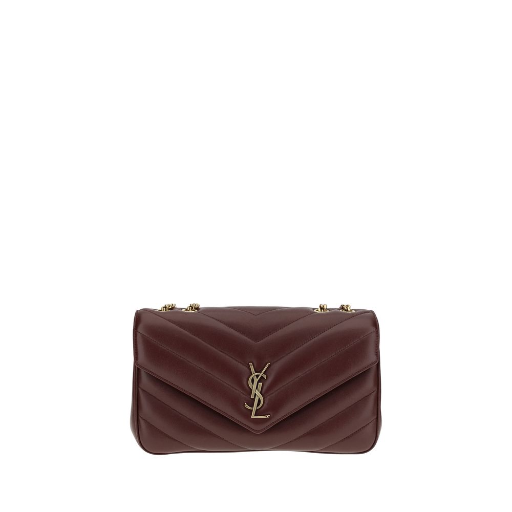 Quilted 2-in-1 Shoulder & Crossbody Flap Bag by Saint Laurent for women in lambskin leather bordeaux features a enviable silhouette, showcasing a secure flap & magnetic, ample , and enviable crossbody-strap, shoulder-strap & adjustable-strap for a enviable finish.