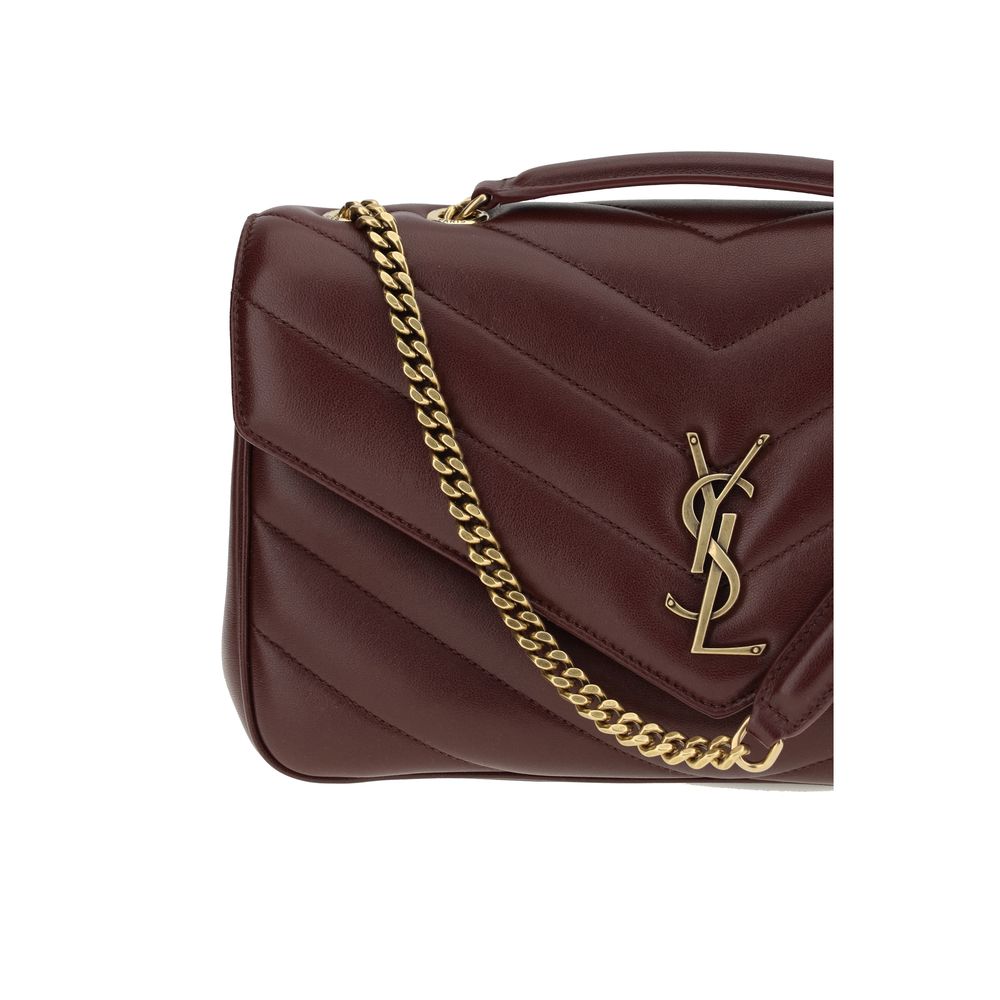 Quilted 2-in-1 Shoulder & Crossbody Flap Bag by Saint Laurent for women in lambskin leather bordeaux features a enviable silhouette, showcasing a secure flap & magnetic, ample , and enviable crossbody-strap, shoulder-strap & adjustable-strap for a enviable finish.