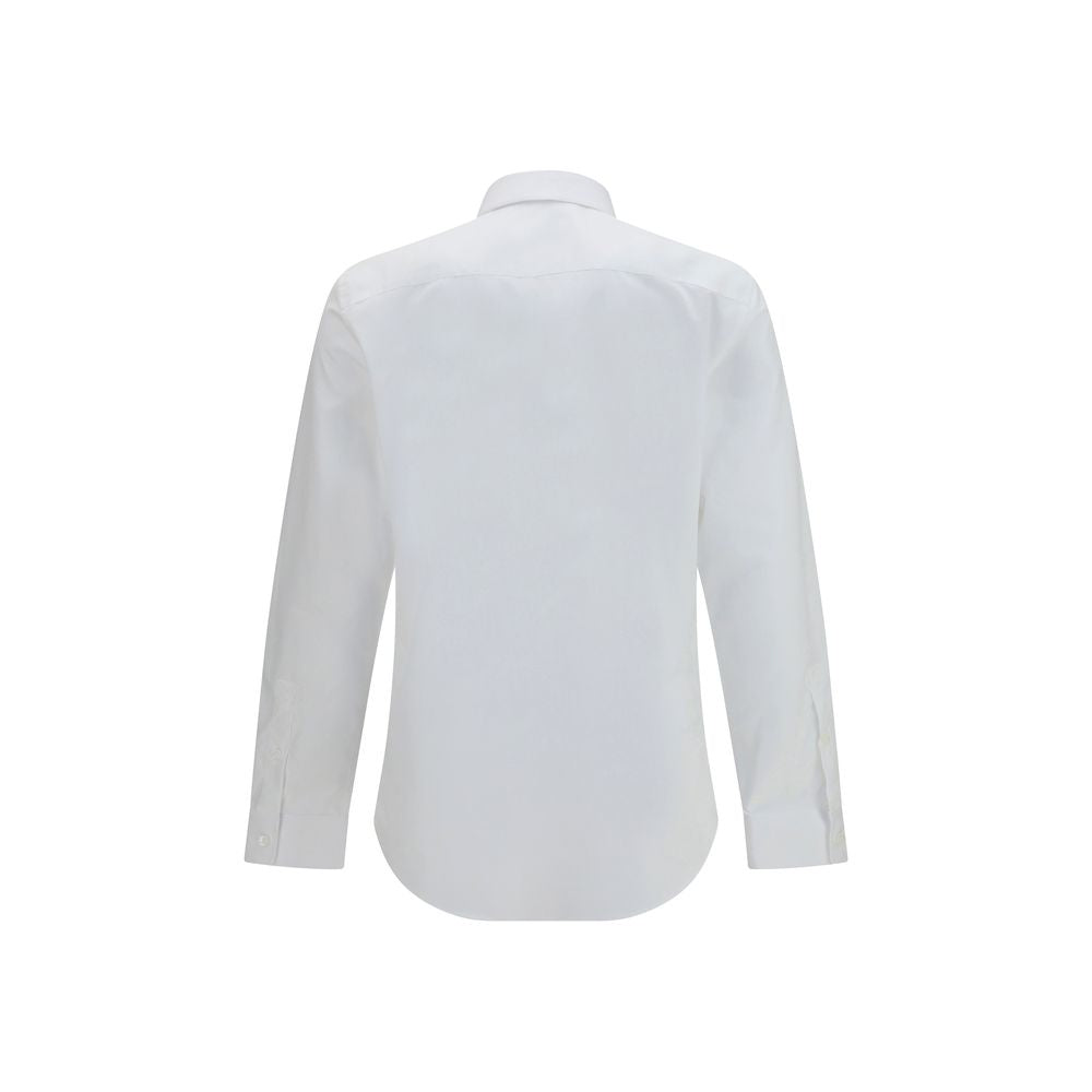 Dress Shirt by Burberry for men in cotton white showcases a sharp silhouette, elegantly detailed with a sharp and sharp .
