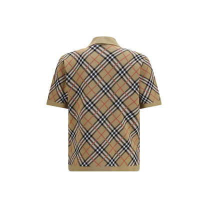 Burberry Beige Cotton Polo Shirt