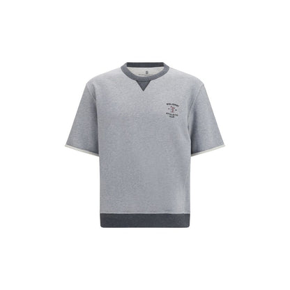 Brunello Cucinelli Gray Cotton Sportswear