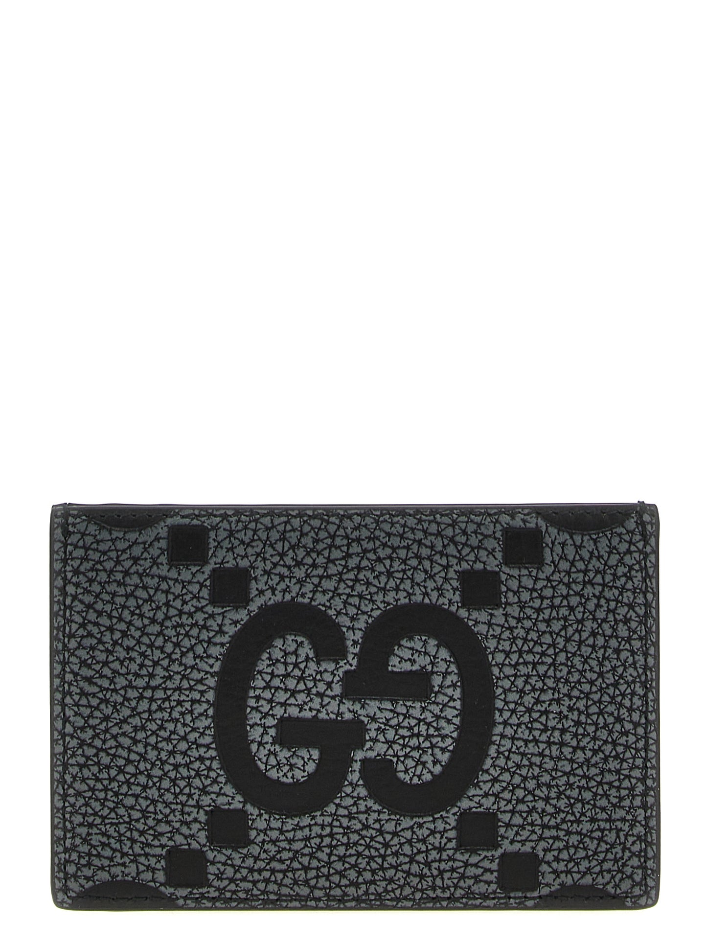 Cardholder Card Case by Gucci for men in calfskin leather black features a distinguished silhouette, showcasing the distinguished design of the Gg Calfskin Leather Cardholder Card Case with refined card-organization compact-design.