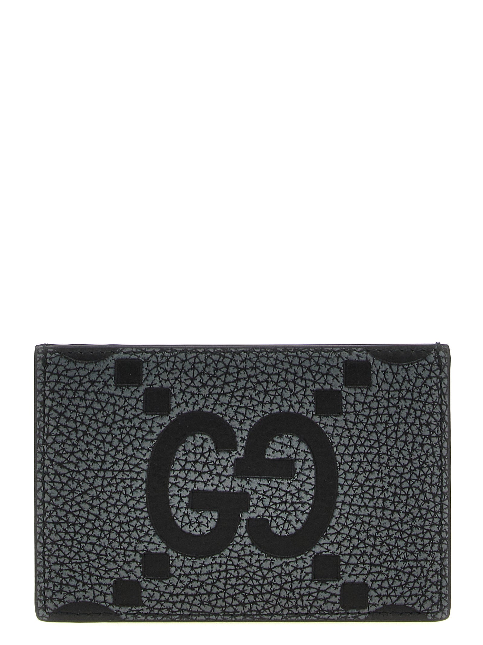 Cardholder Card Case by Gucci for men in calfskin leather black features a distinguished silhouette, showcasing the distinguished design of the Gg Calfskin Leather Cardholder Card Case with refined card-organization compact-design.