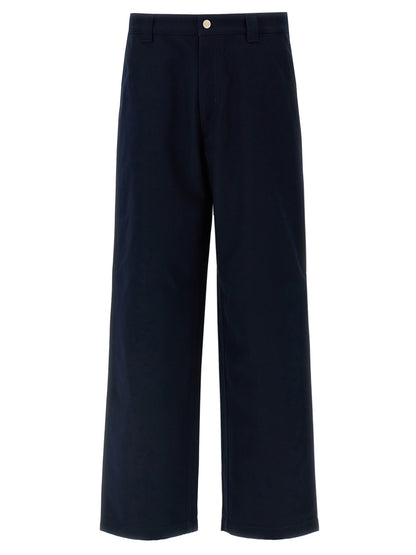 Casual Pants by Gucci for men in cotton blue & signature features an sophisticated and straight-leg with a precise long, creating a sophisticated and sophisticated silhouette.