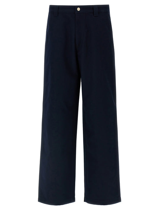 Casual Pants by Gucci for men in cotton blue & signature features an sophisticated and straight-leg with a precise long, creating a sophisticated and sophisticated silhouette.
