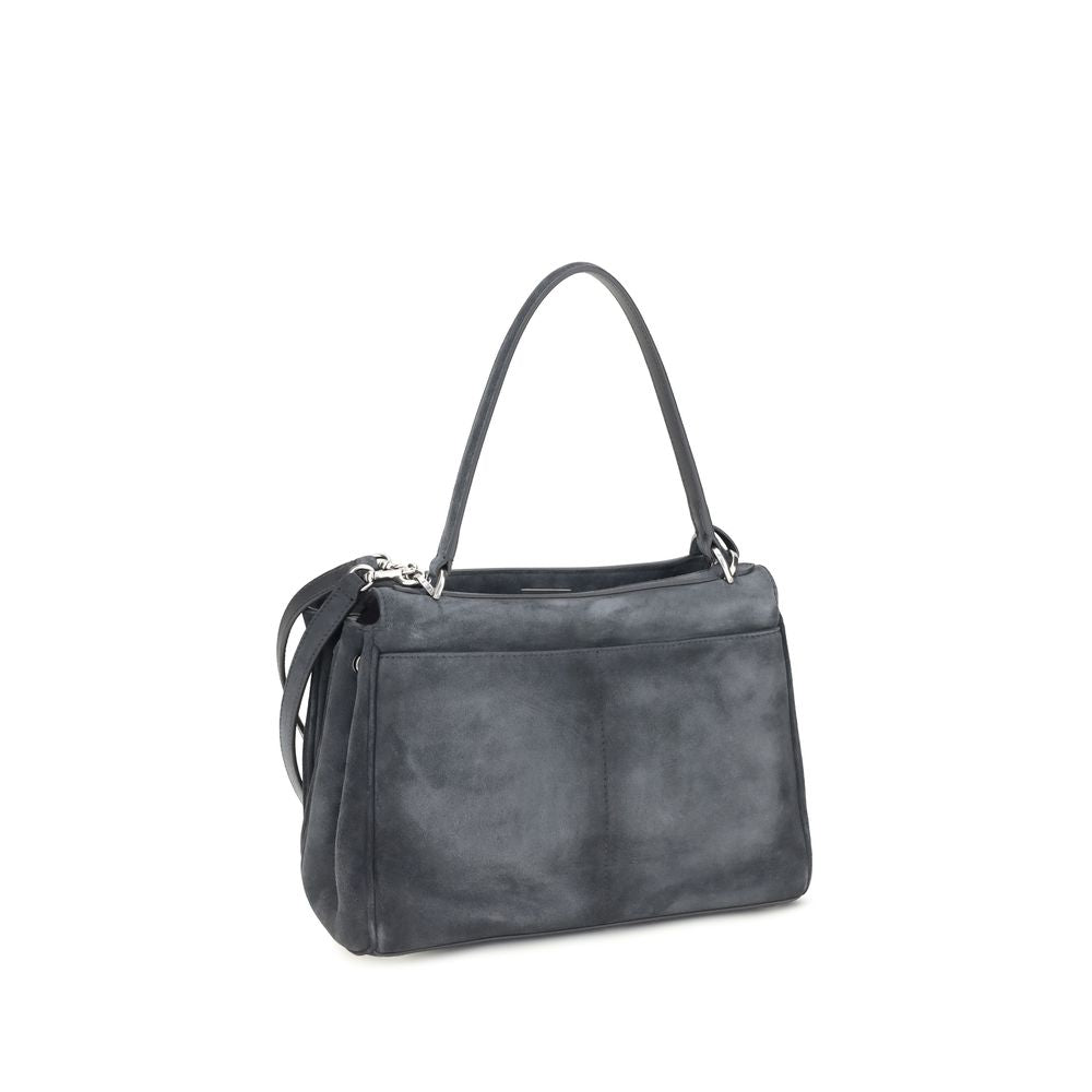 Handbag by Balenciaga for women in bio-acetate & bos taurus suede calfskin leather gray & silver features a exquisite silhouette, showcasing a secure and exquisite built-in-compartments & external-pockets with versatile shoulder-strap & handle for a exquisite finish.