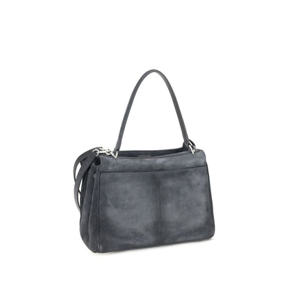 Handbag by Balenciaga for women in bio-acetate & bos taurus suede calfskin leather gray & silver features a exquisite silhouette, showcasing a secure and exquisite built-in-compartments & external-pockets with versatile shoulder-strap & handle for a exquisite finish.