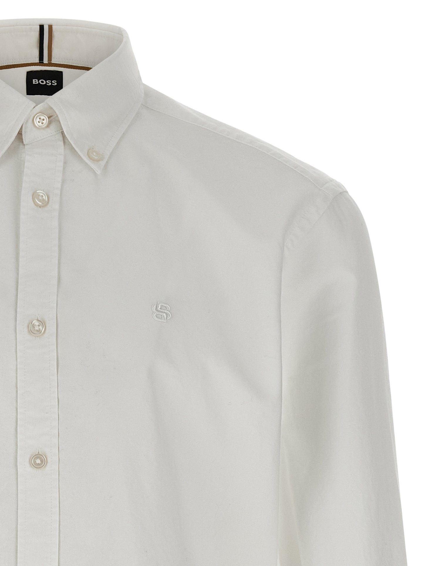 Hugo Boss White Cotton Blouse