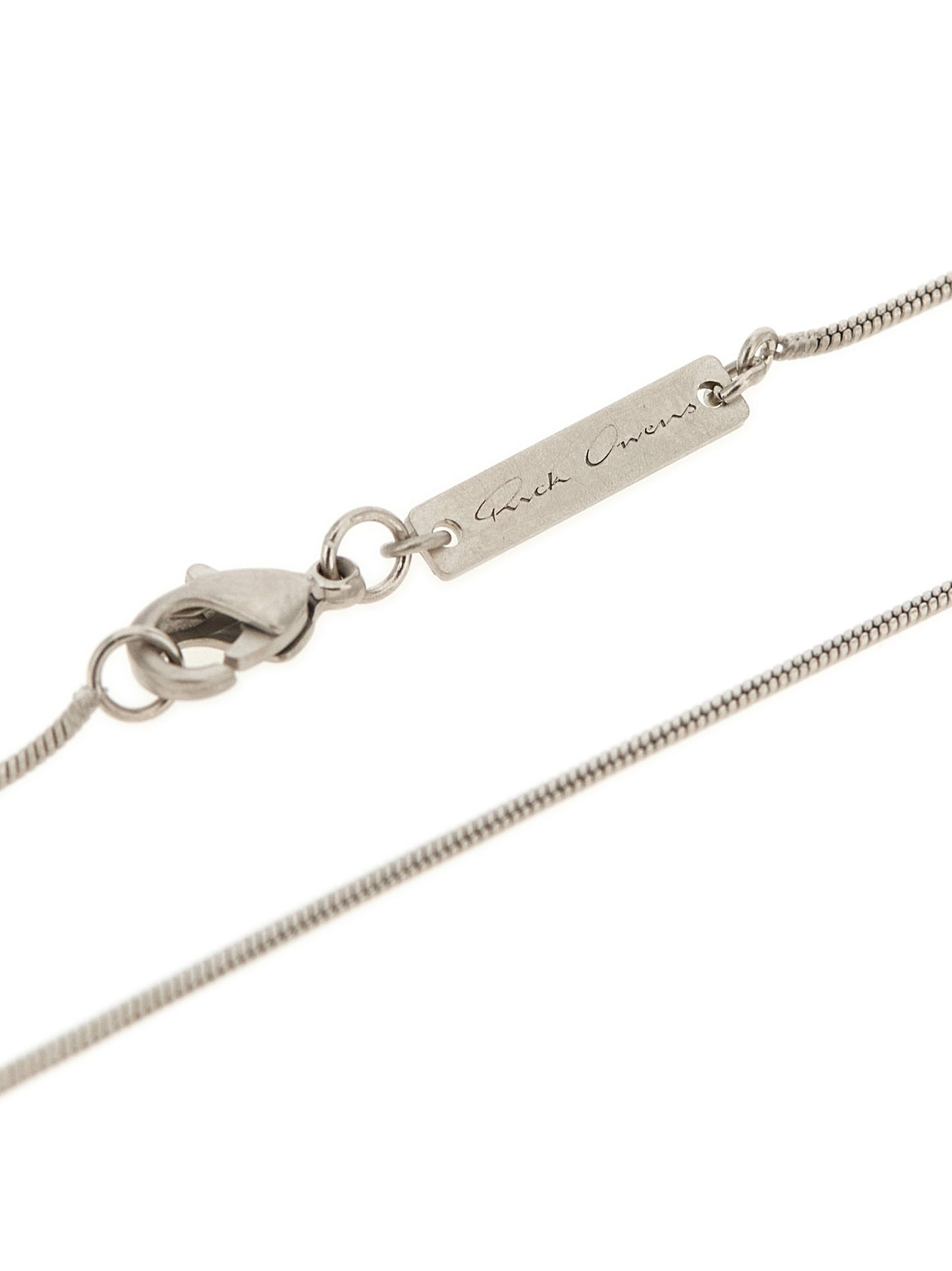 Rick Owens Orb Women's Palladium Brass & Crystal Necklace - Palladium Silver