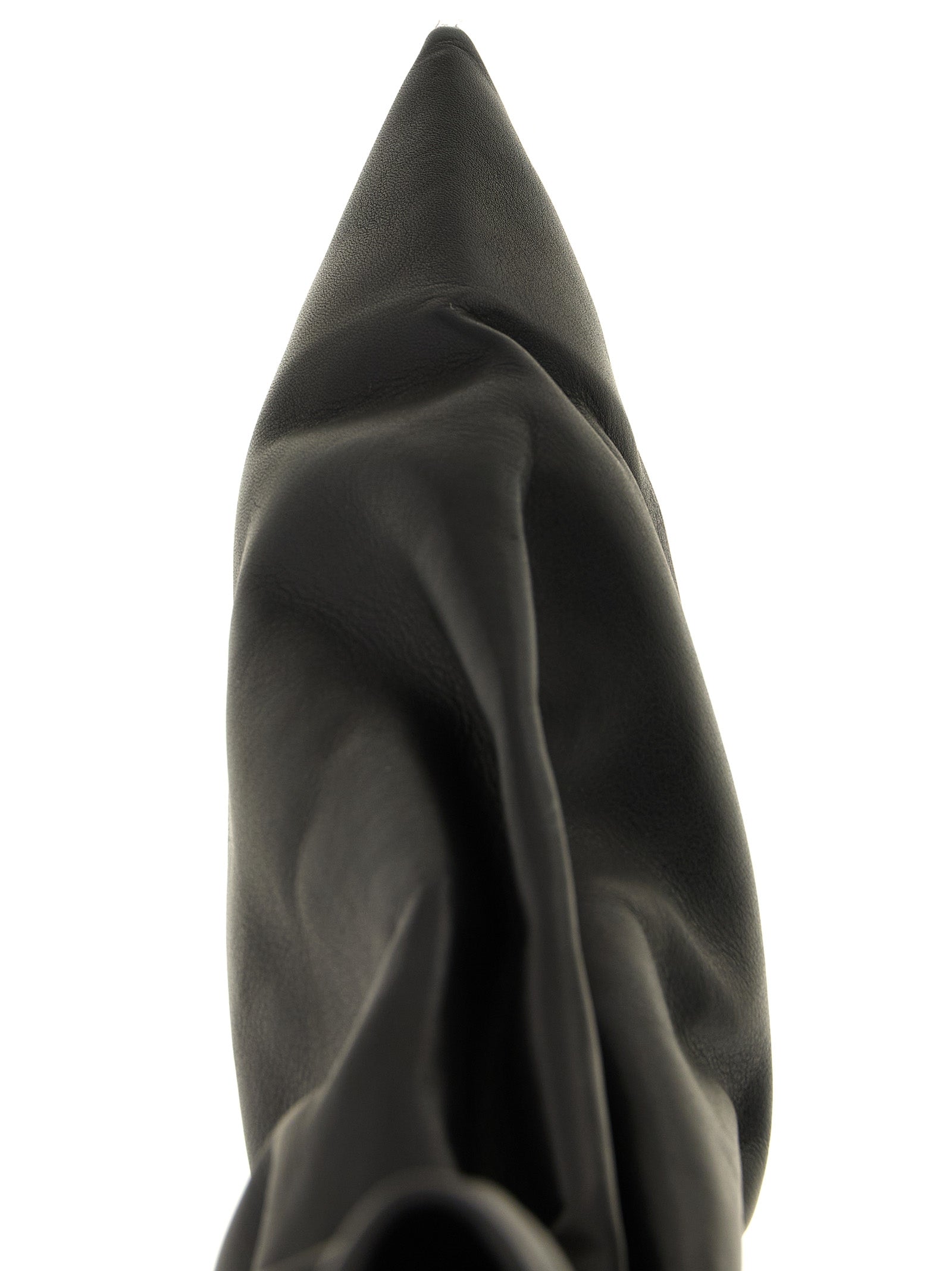 Ankle Boots by Rick Owens for women in bos taurus calfskin leather & plexiglass black & natural showcases a impeccable silhouette as Women's Bos Taurus Calfskin Leather & Plexiglass Ankle Boots, artfully defined by a impeccable and a impeccable pointed toe style.
