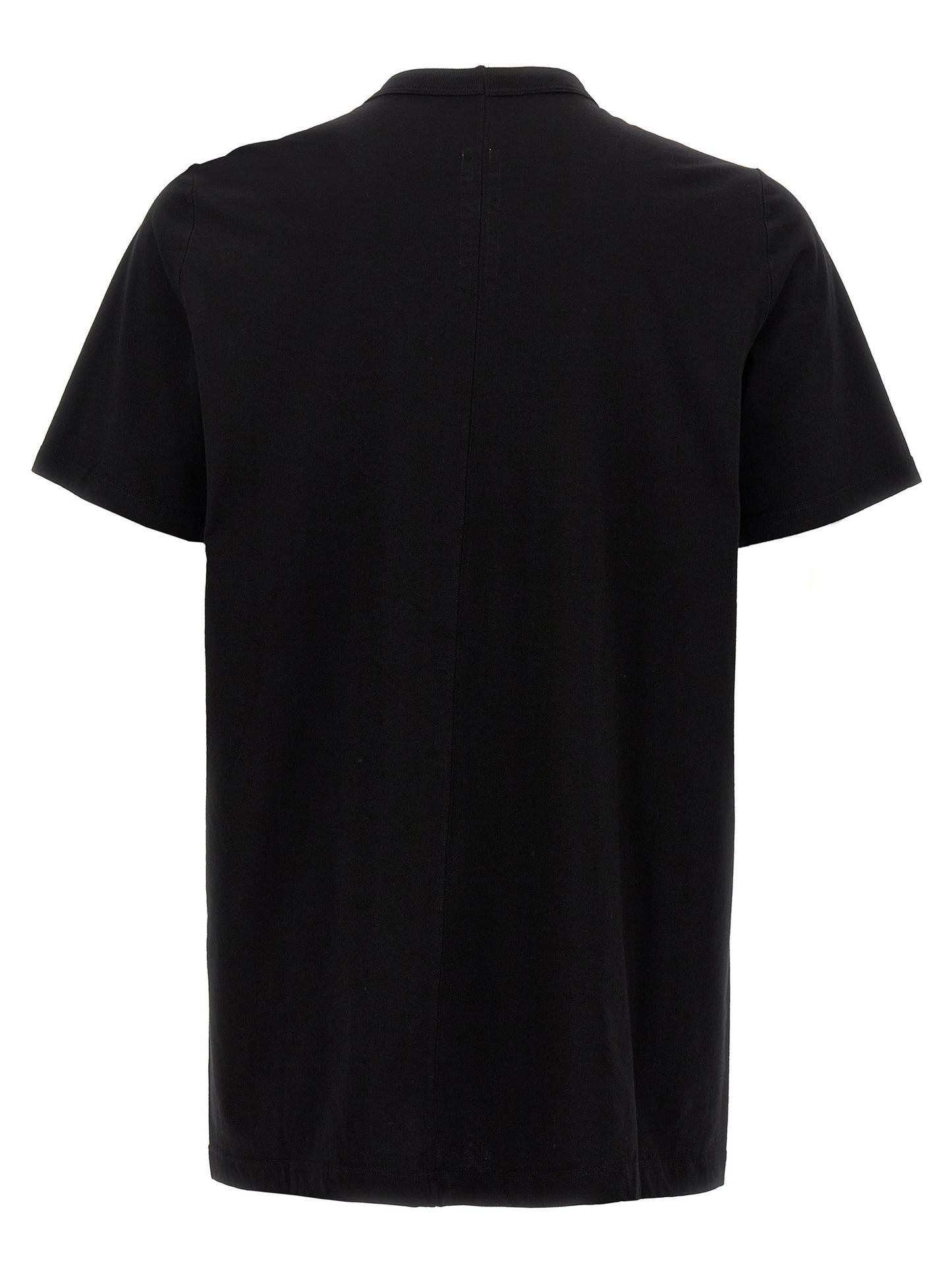 T-Shirt by Rick Owens for men in cotton black features an edgy silhouette, meticulously detailed with a sophisticated and crew neckline for a truly edgy finish.