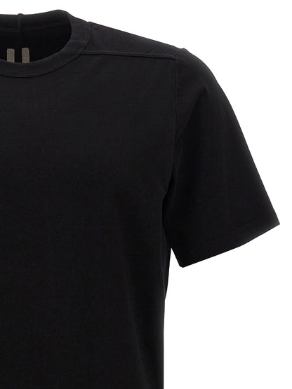 T-Shirt by Rick Owens for men in cotton black features a plush silhouette, showcasing a sophisticated and for a truly plush finish.