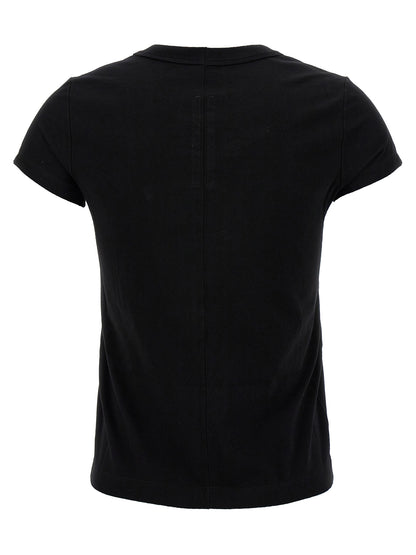 T-Shirt by Rick Owens for women in cotton black showcases a chic silhouette, artfully detailed with a chic crew neckline and for a chic finish.