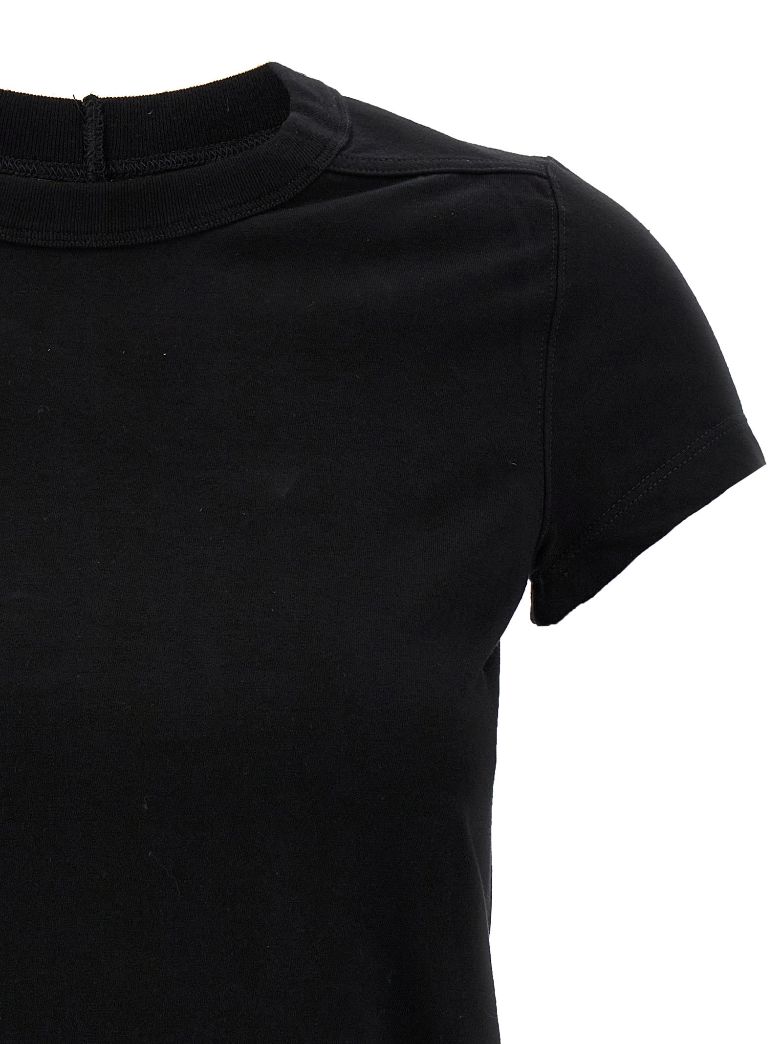 T-Shirt by Rick Owens for women in cotton black features an on trend silhouette, perfectly showcasing a on trend and for an elevated aesthetic.