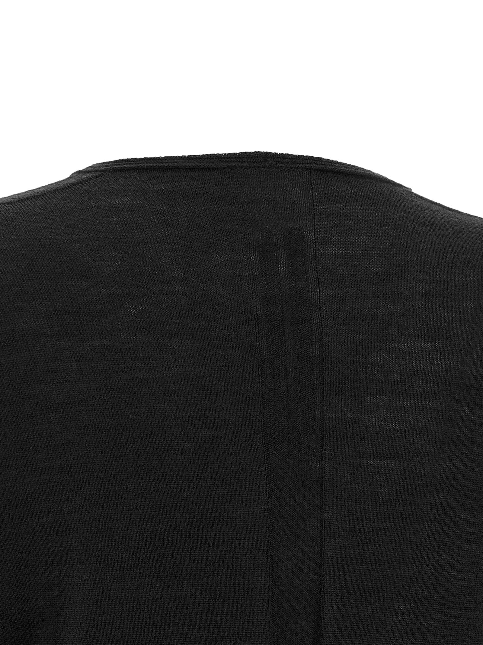 Sweatshirt by Rick Owens for women in wool cotton black features an provocated silhouette, detailed with a provocated and a refined for a sophisticated aesthetic.