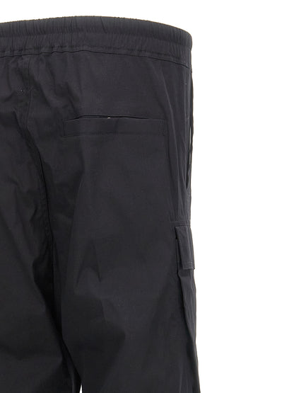 Cargo Pants by Rick Owens for men in stretch cotton black features a architectural wide with a architectural long and architectural .
