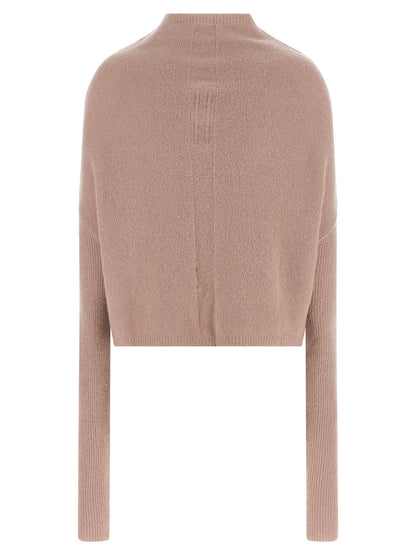 Cardigan by Rick Owens for women in cashmere multicolor features an crisp silhouette, showcasing a sophisticated high-neck neckline and detail for a truly crisp finish.