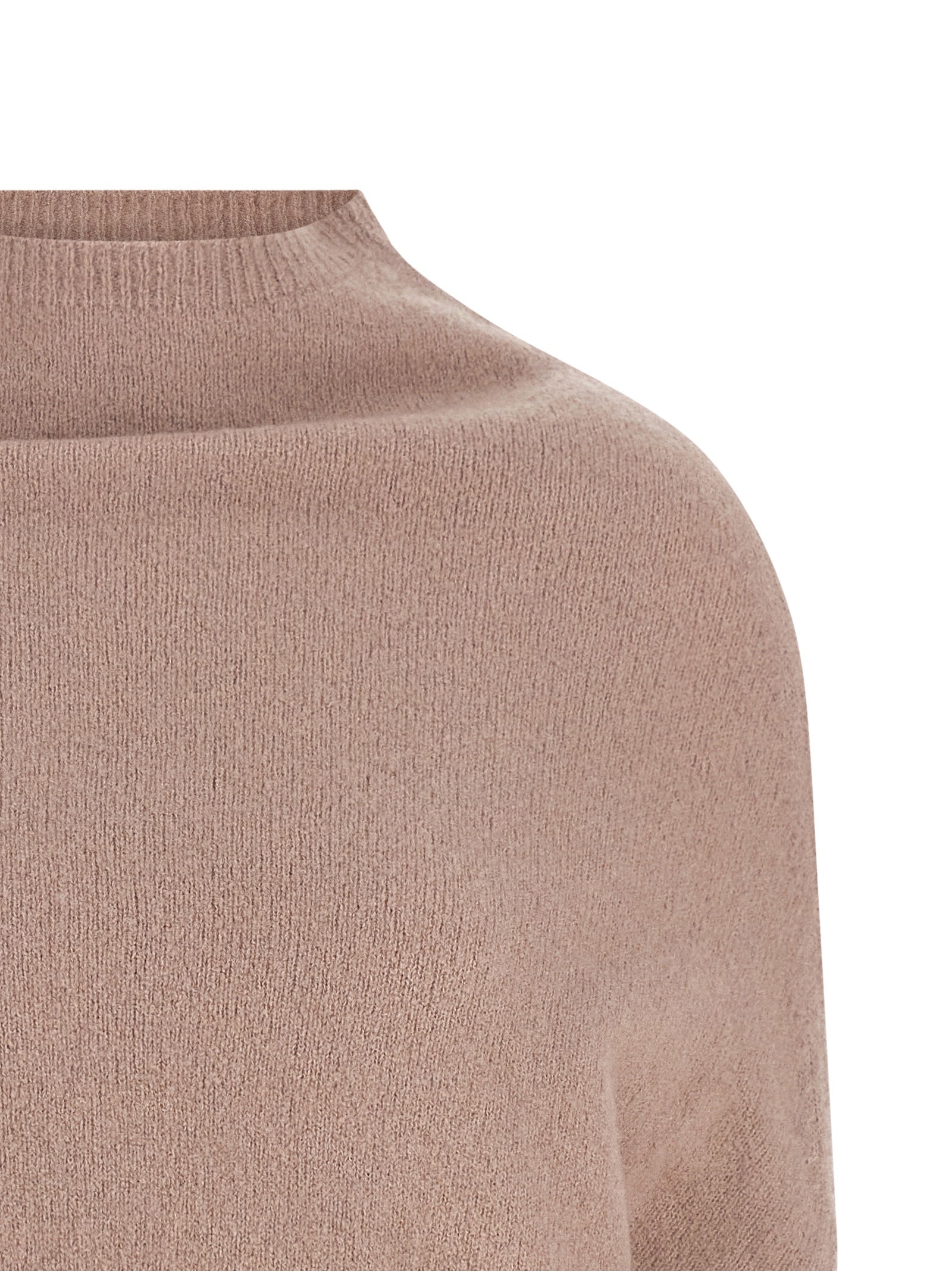 Cardigan by Rick Owens for women in cashmere multicolor features a dramatic silhouette, showcasing a sophisticated high-neck neckline and dramatic detail for a timeless, premium look.