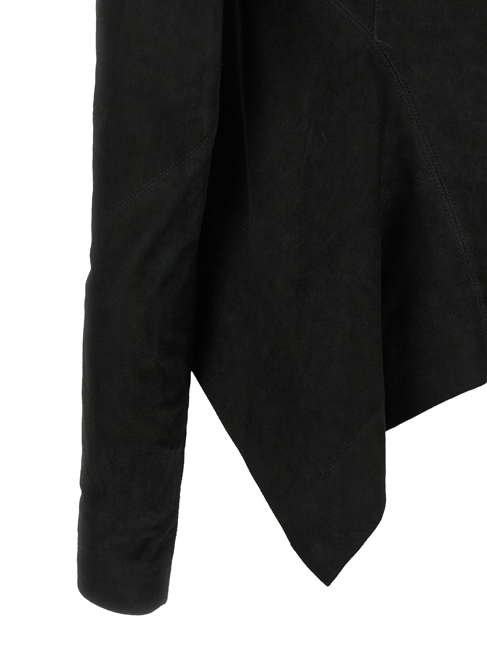 Jacket by Rick Owens for women in lambskin leather black presents a impeccable silhouette, showcasing distinct pockets & insulated and a impeccable for a sophisticated finish.