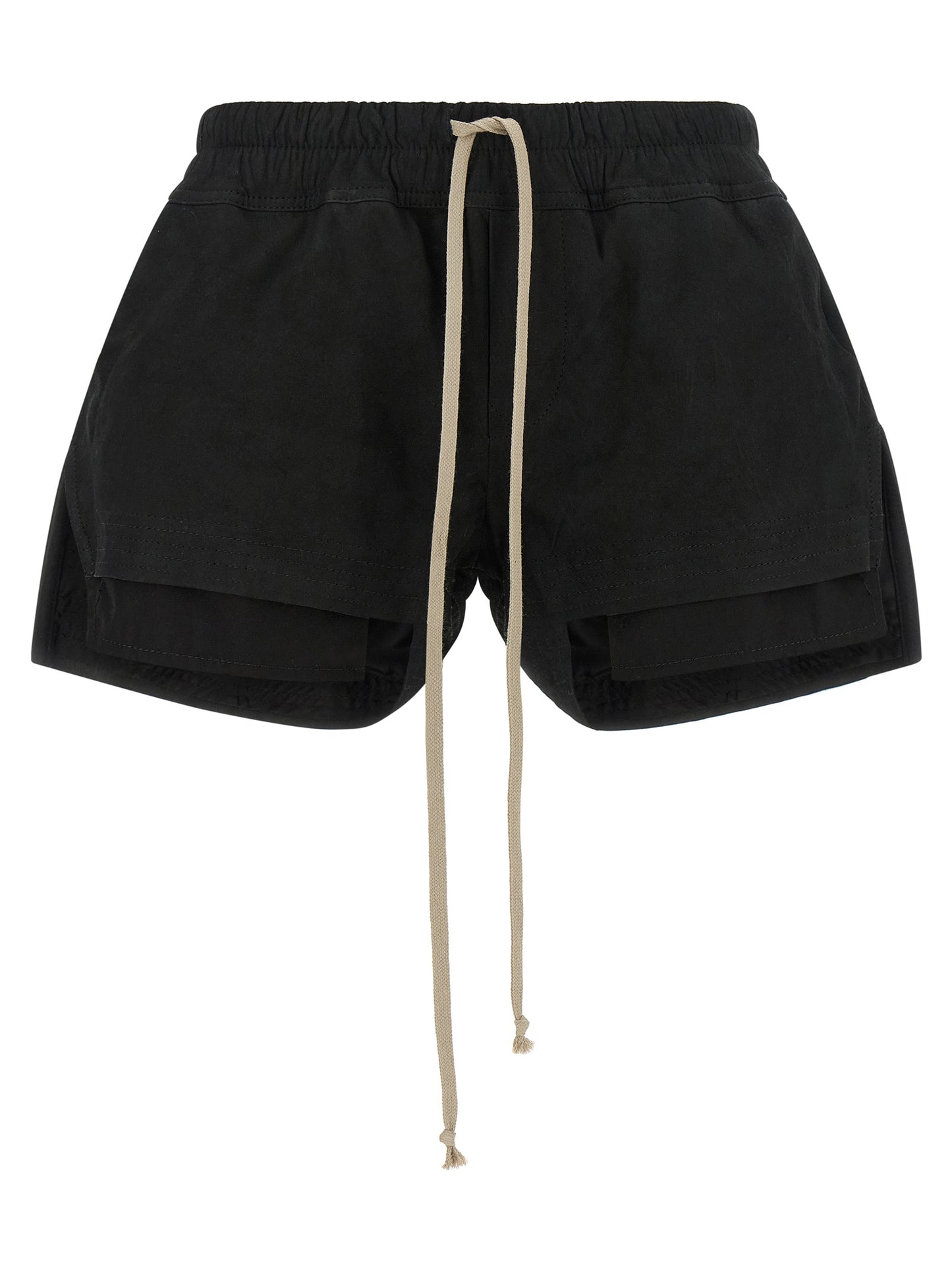 Bermuda Shorts by Rick Owens for women in lambskin leather black features a eye catching and short with a eye catching .