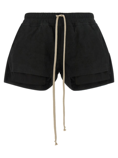 Bermuda Shorts by Rick Owens for women in lambskin leather black features a eye catching and short with a eye catching .