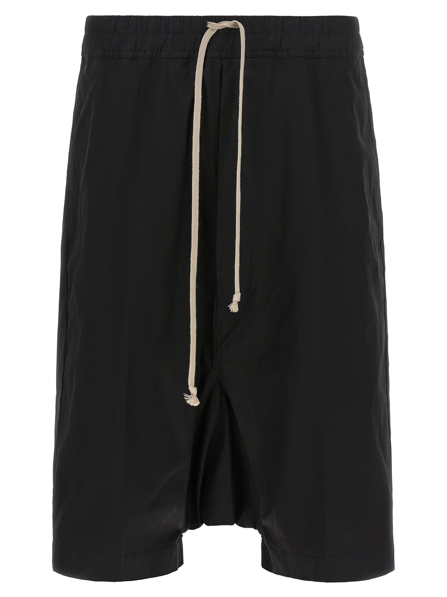 Rick Owens Men's Low Rise Cotton Bermuda Shorts - Black