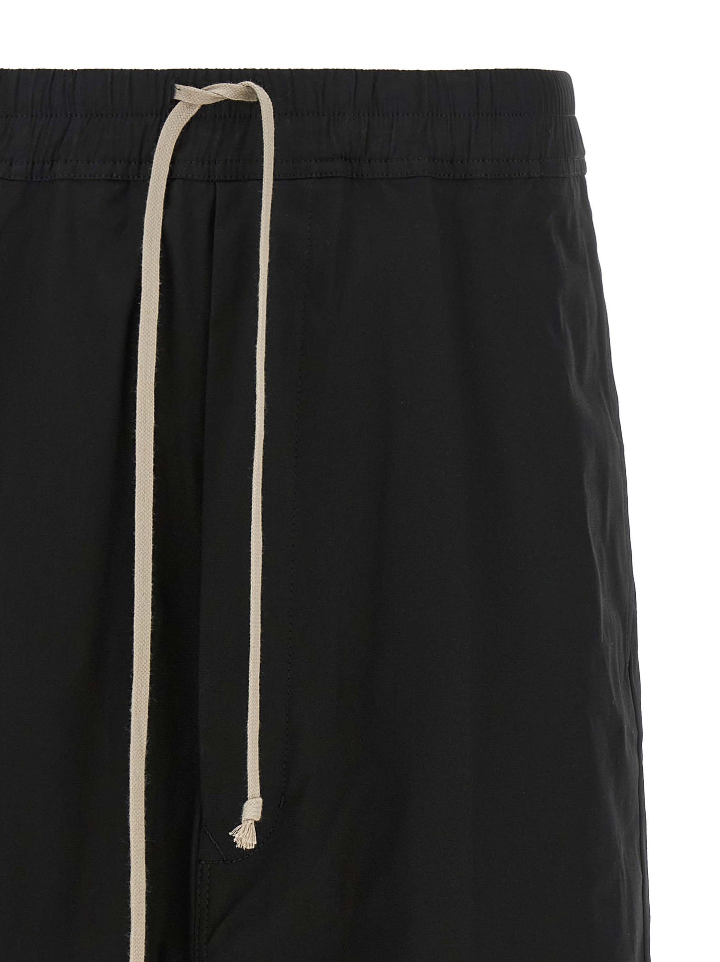 Rick Owens Men's Low Rise Cotton Bermuda Shorts - Black