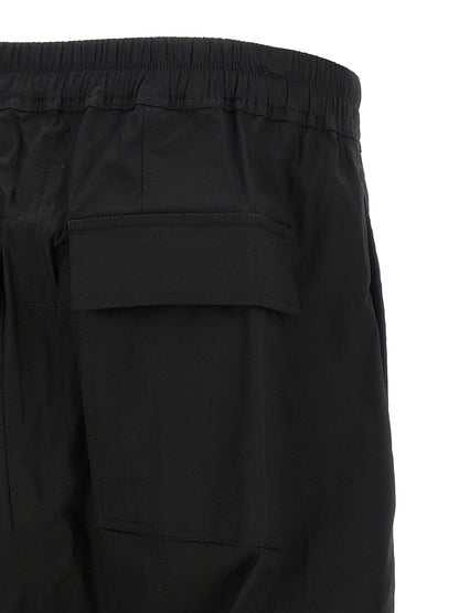Rick Owens Men's Low Rise Cotton Bermuda Shorts - Black