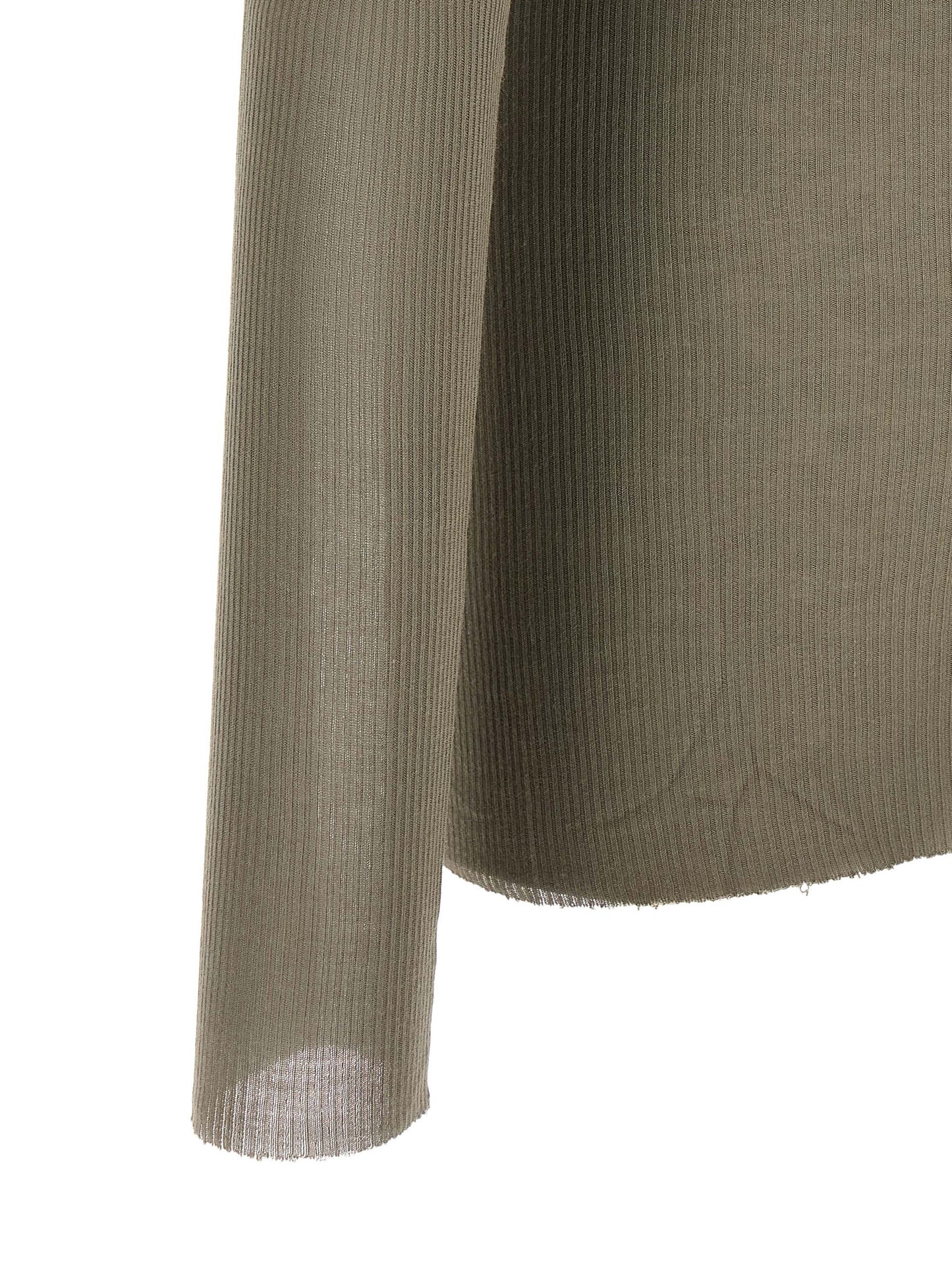 T-Shirt by Rick Owens for men in silk & viscose gray showcases a fashionable silhouette, elegantly detailed with a fashionable and for a sophisticated, high-fashion look.