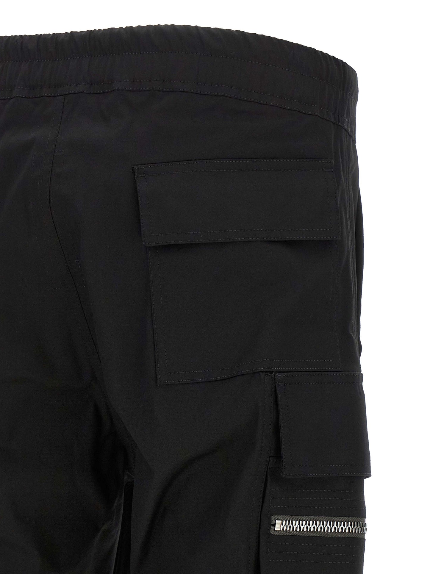 Cargo Pants by Rick Owens for men in stretch organic cotton black features an stylish tapered-leg with a long and , expertly finished with stylish utility detailing.