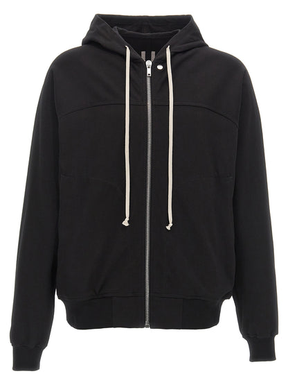 Rick Owens Men's Organic Cotton Sweatshirt Hoodie - Black
