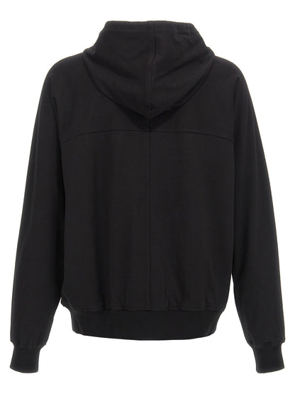 Rick Owens Men's Organic Cotton Sweatshirt Hoodie - Black