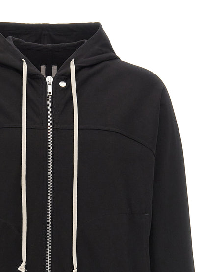 Rick Owens Men's Organic Cotton Sweatshirt Hoodie - Black