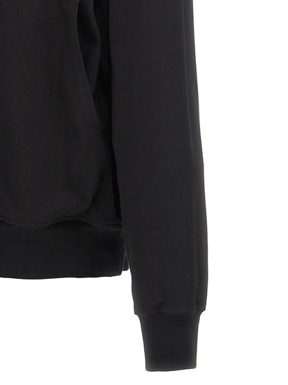 Rick Owens Men's Organic Cotton Sweatshirt Hoodie - Black
