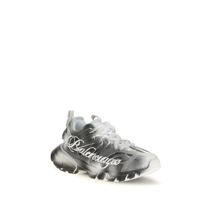 Athletic Sneakers by Balenciaga for women in polyamide polyurethane tu & polyester gray & signature presents a sleek silhouette, perfectly capturing the athletic style essence of Track Women's Athletic Polyamide Polyurethane TU & Polyester Sneakers with its sleek design and premium finish.