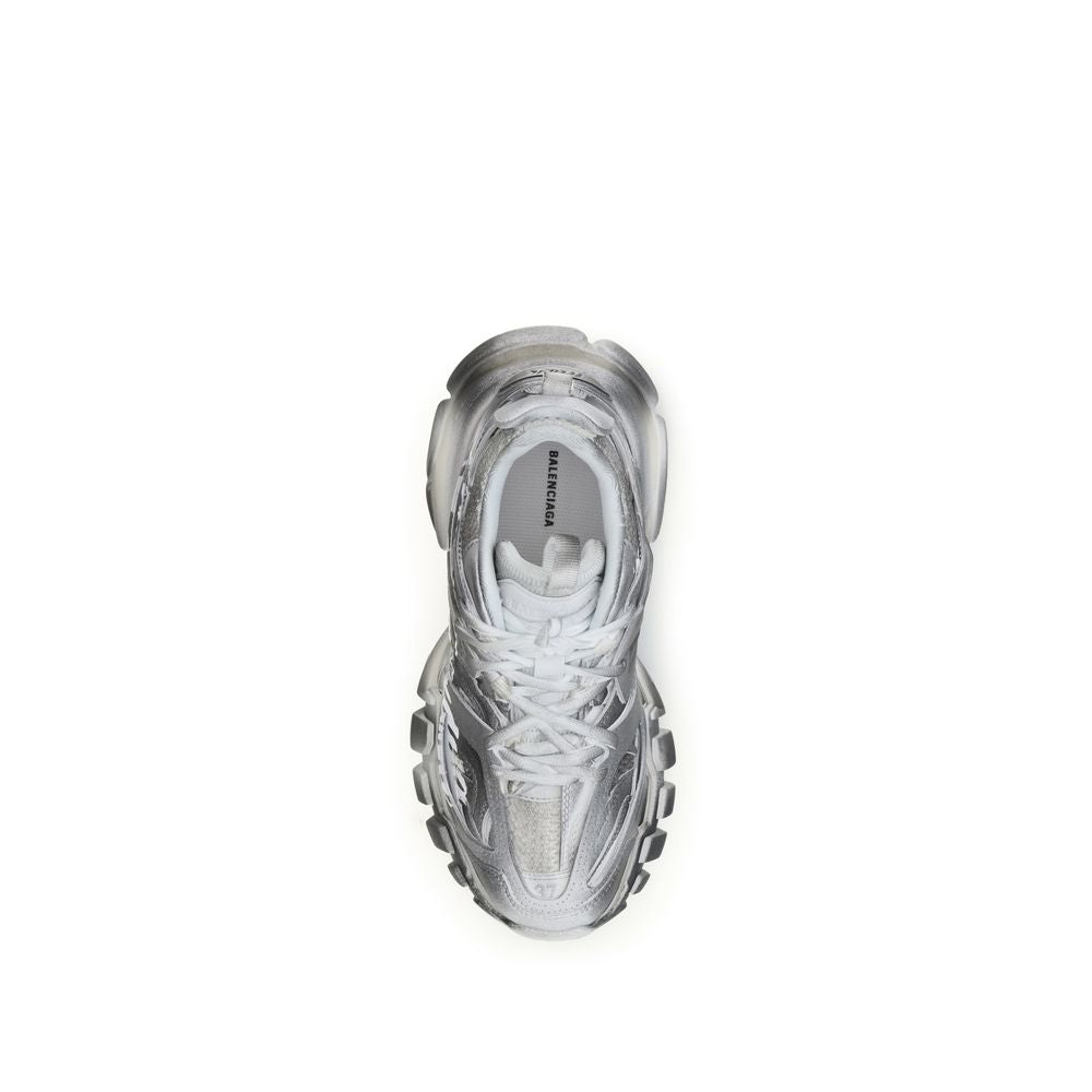 Athletic Sneakers by Balenciaga for women in polyamide polyurethane tu & polyester gray & signature features an exquisite silhouette, showcasing the premium athletic style of the Track Women's Athletic Polyamide Polyurethane TU & Polyester Sneakers with an exquisite finish.