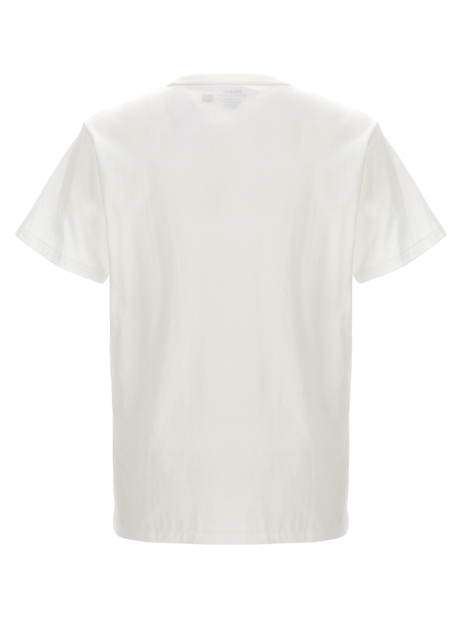 Polo Shirt by Polo Ralph Lauren for men in cotton white presents a crisp silhouette, artfully detailed with a crisp and crisp .