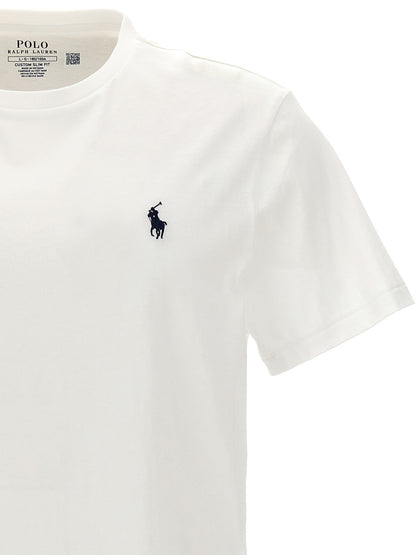 Polo Shirt by Polo Ralph Lauren for men in cotton white presents a distinguished silhouette, showcasing a sophisticated and distinguished for a truly distinguished finish.