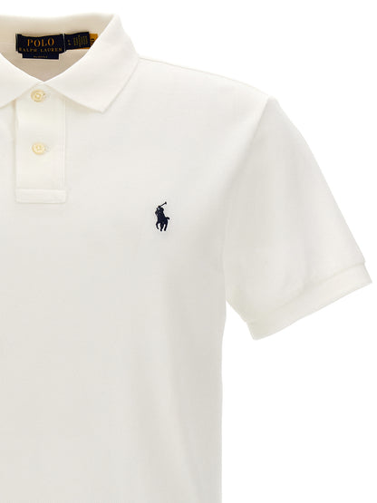 Polo Ralph Lauren Men's Slim Cotton Polo Shirt - White