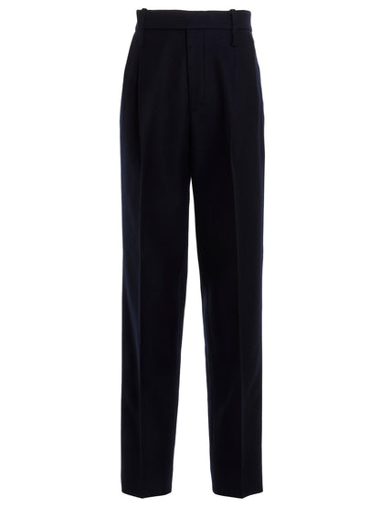 Gucci Women's Cashmere Casual Pants - Dark Blue Gold