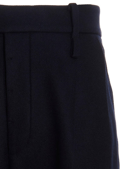 Gucci Women's Cashmere Casual Pants - Dark Blue Gold