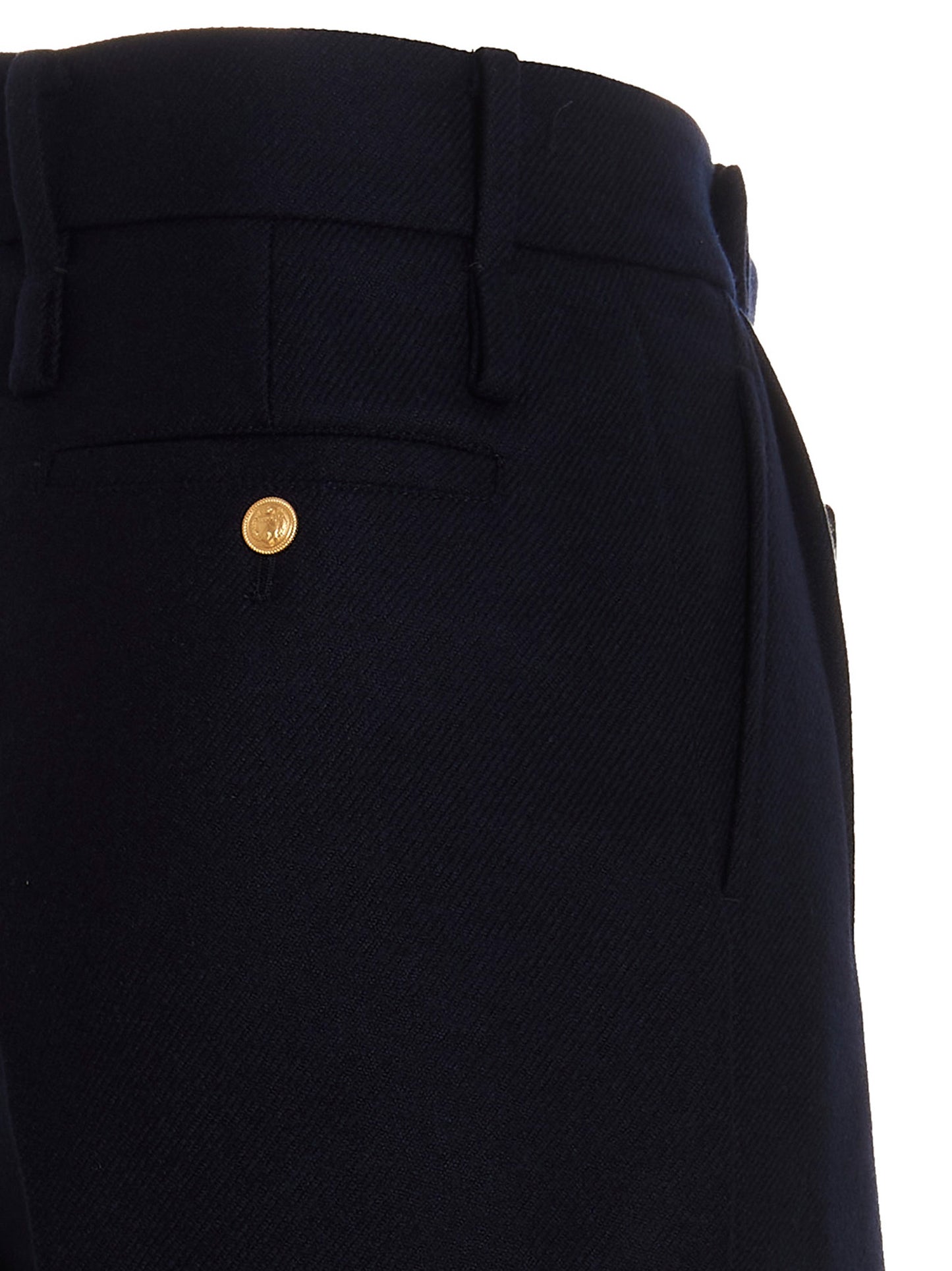 Gucci Women's Cashmere Casual Pants - Dark Blue Gold