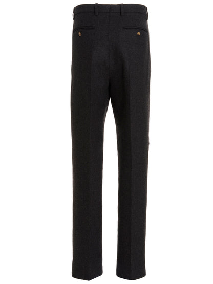 Gucci Men's Cashmere Trousers - Dark Gray Gray