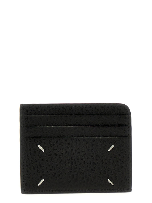 Cardholder Card Case by Maison Margiela for women in calfskin leather black & signature features an meticulous design, elegantly showcasing the refined Four Stitches Calfskin Leather Cardholder Card Case aesthetic while integrating sophisticated card-organization compact-design.