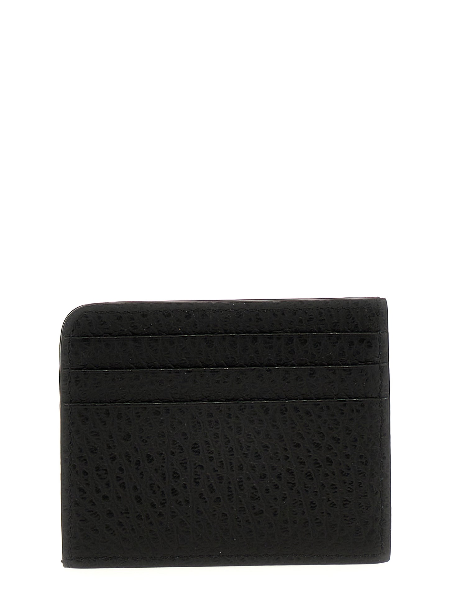 Cardholder Card Case by Maison Margiela for women in calfskin leather black & signature showcases a couture-grade silhouette from the Four Stitches Calfskin Leather Cardholder Card Case collection, highlighting functional card-organization compact-design for a couture-grade finish.