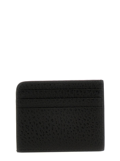 Cardholder Card Case by Maison Margiela for women in calfskin leather black & signature showcases a couture-grade silhouette from the Four Stitches Calfskin Leather Cardholder Card Case collection, highlighting functional card-organization compact-design for a couture-grade finish.