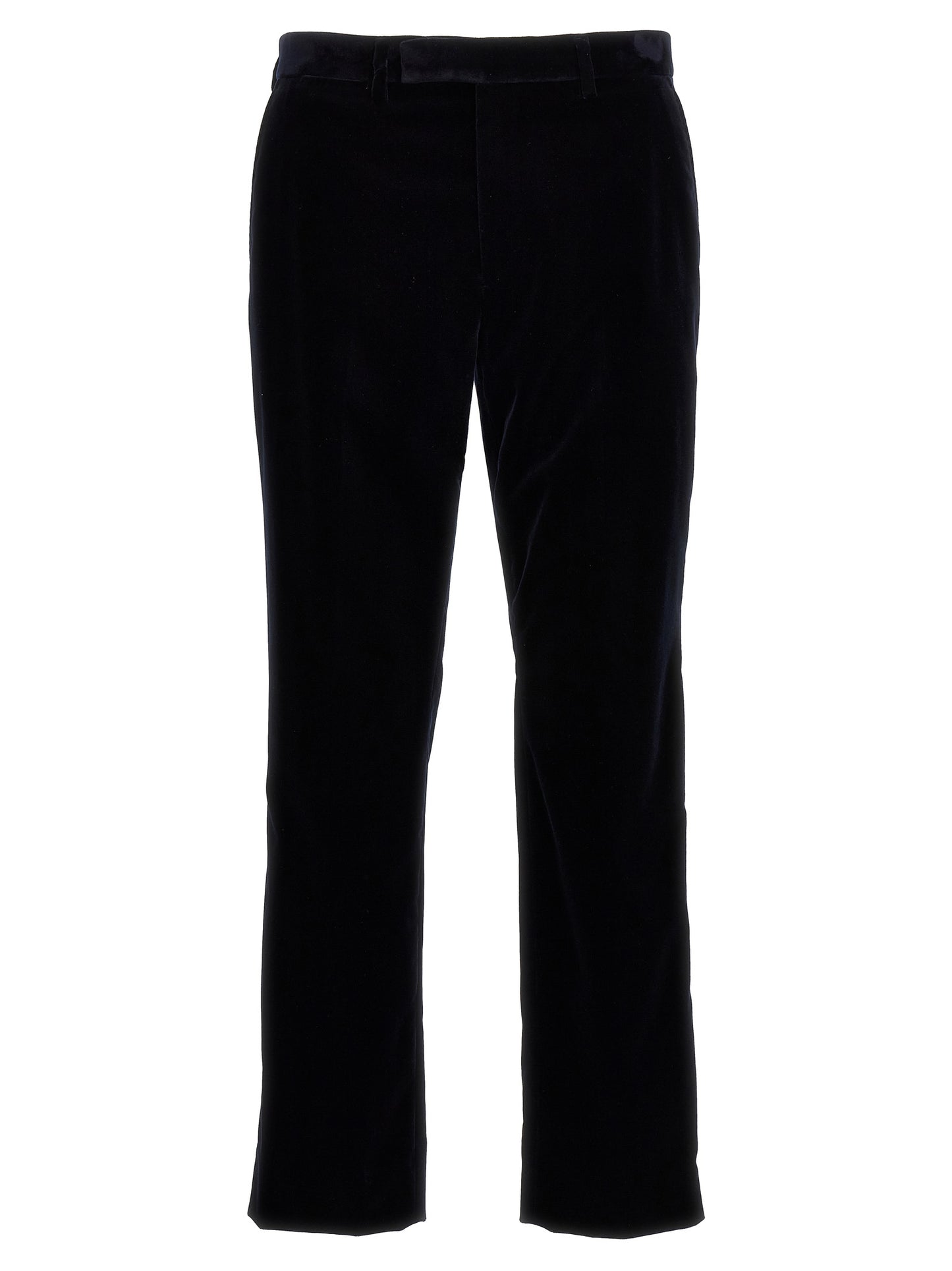 Gucci The Blend Men's STretch Cotton Velvet Casual Pants - Blue