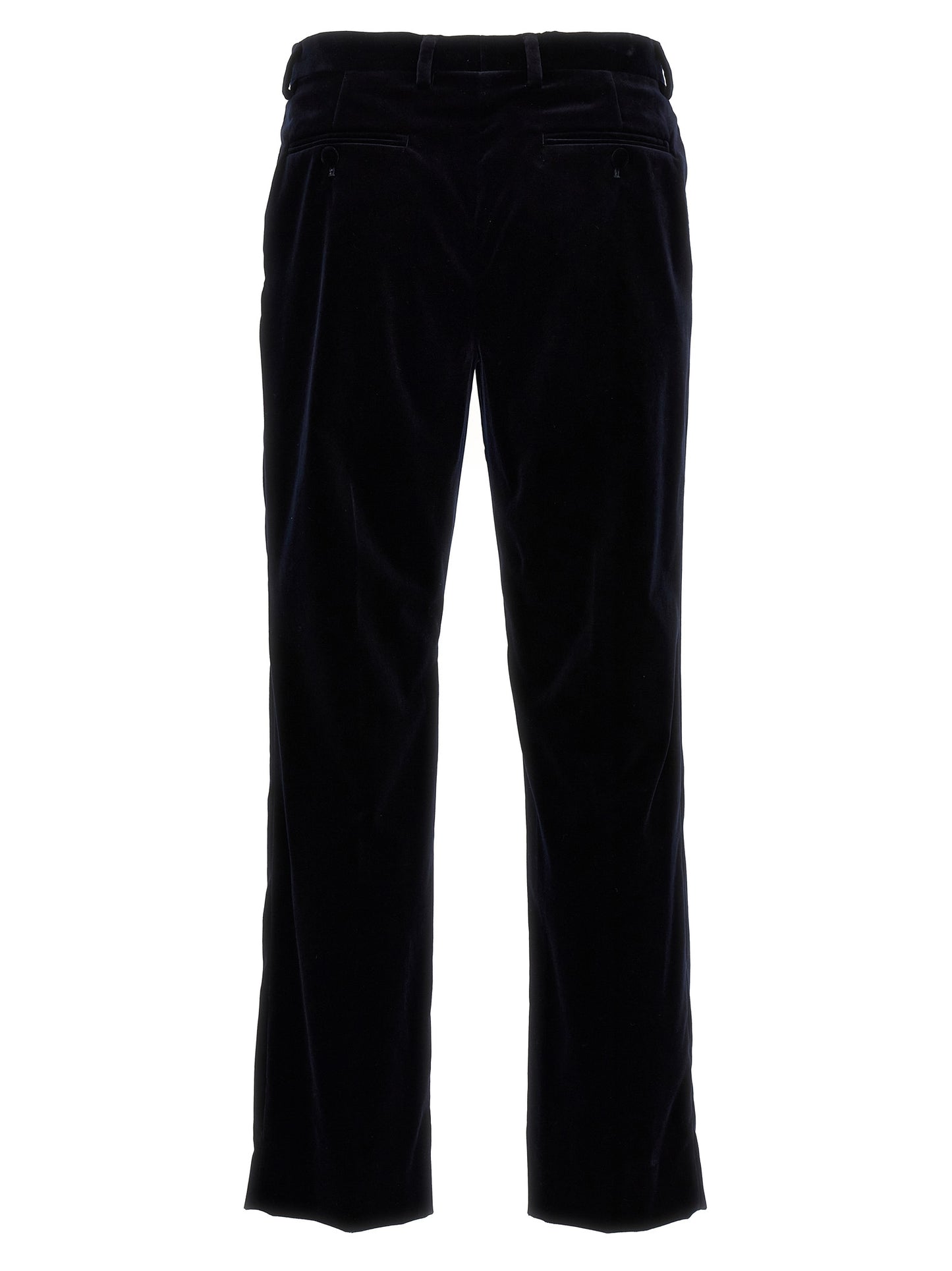 Gucci The Blend Men's STretch Cotton Velvet Casual Pants - Blue