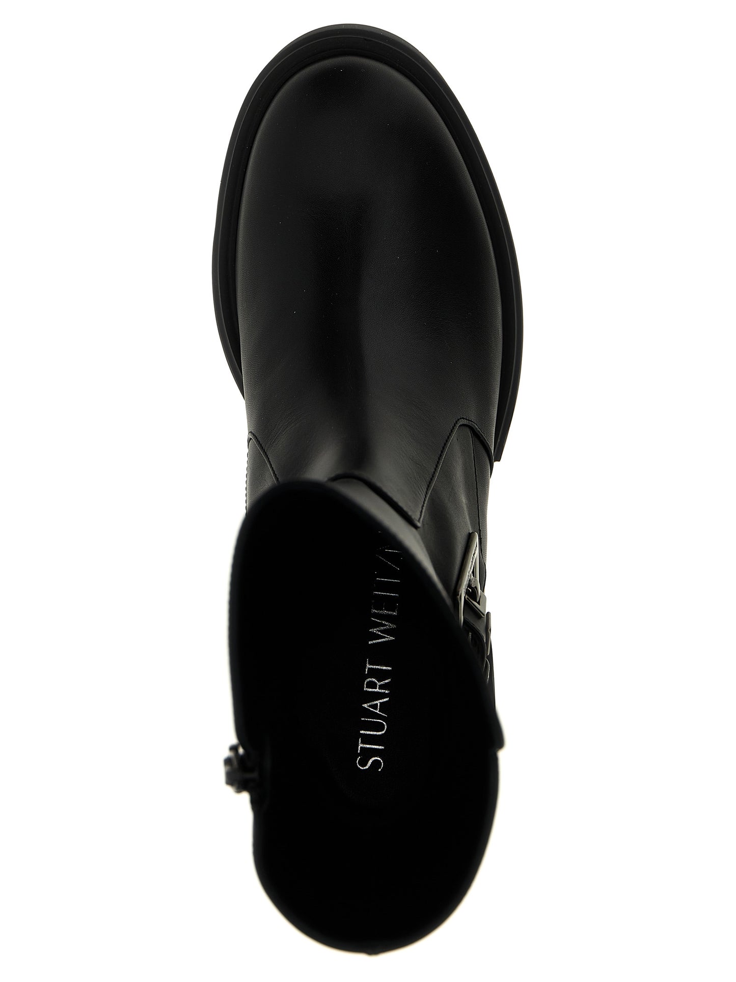 Stuart Weitzman Women's Calfskin Leather Ankle Boots - Black