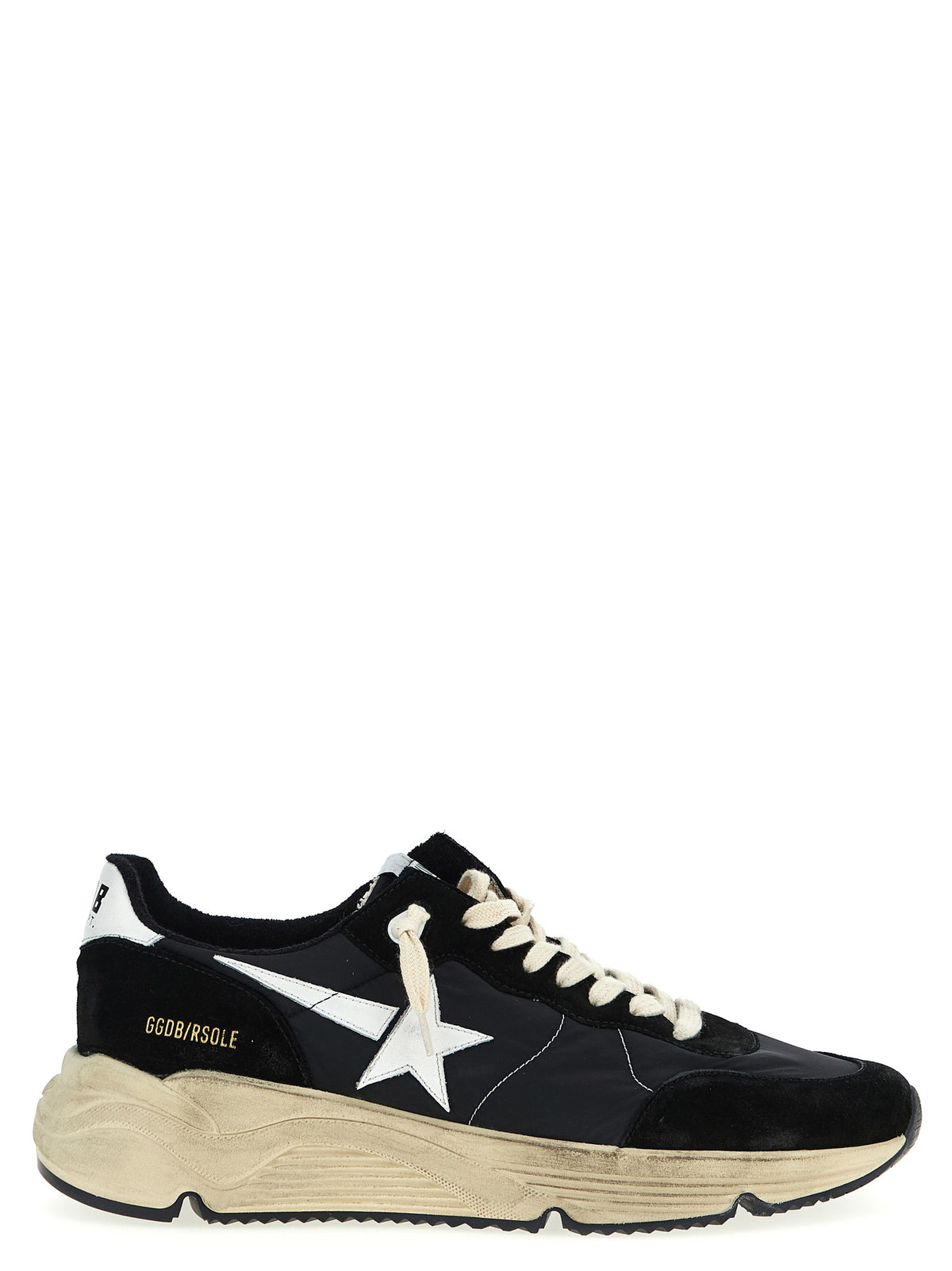 Athletic Sneakers by Golden Goose for men in nylon polyester polyurethane suede leather & cotton bicolour, black & white features an exquisite silhouette, showcasing the premium athletic style of the Men's Athletic Nylon Polyester Polyurethane Suede Leather & Cotton Sneakers with an exquisite finish.